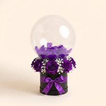 Black box, purple roses